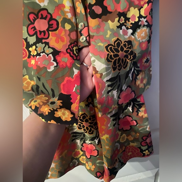Zara 70’s Trafaluc Collection Floral Romper Size XS - Picture 5 of 6